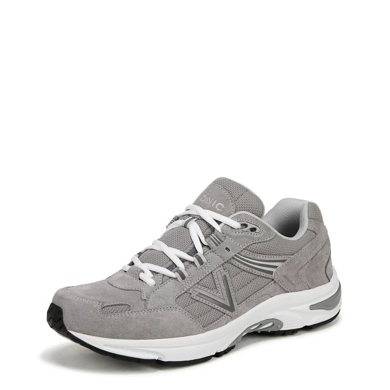Vionic Men's 23Walk 2.0 Oxford, Light Grey Suede Mesh, 10.5 UK