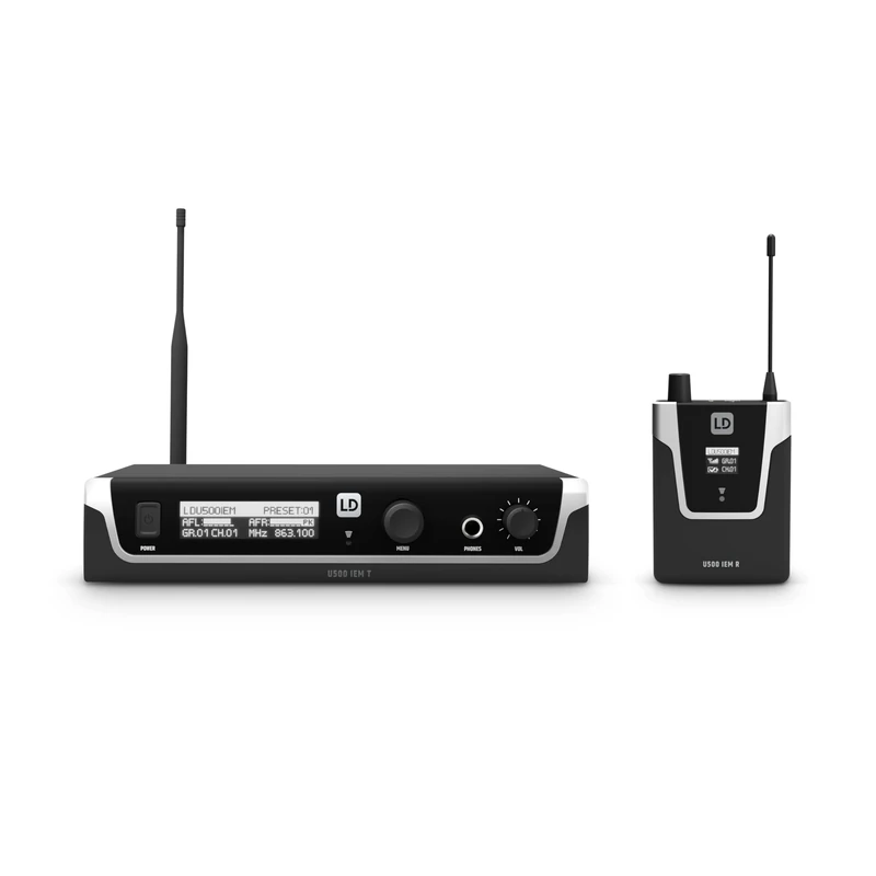LD Systems U508 IEM - In-Ear Monitoring-System - 863-865 MHz + 823-832 MHz