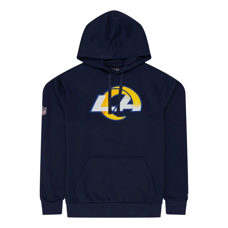 New Era Los Angeles Rams NFL Team Logo Hoody Blue Hooded Jumper
