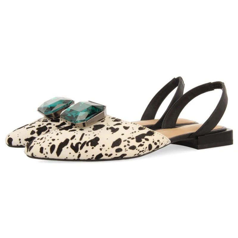 GIOSEPPO Leopard Hughes Fur Mules, Cow, 6 UK - Image 1