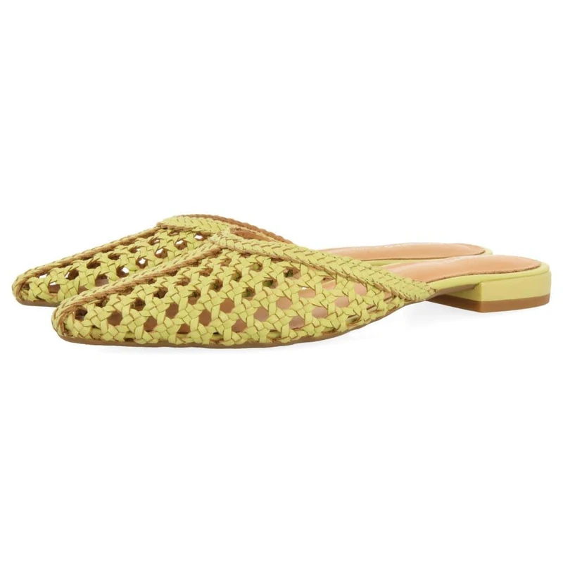 GIOSEPPO Women's Antrim Mary Jane Flats, Lime, 8 UK