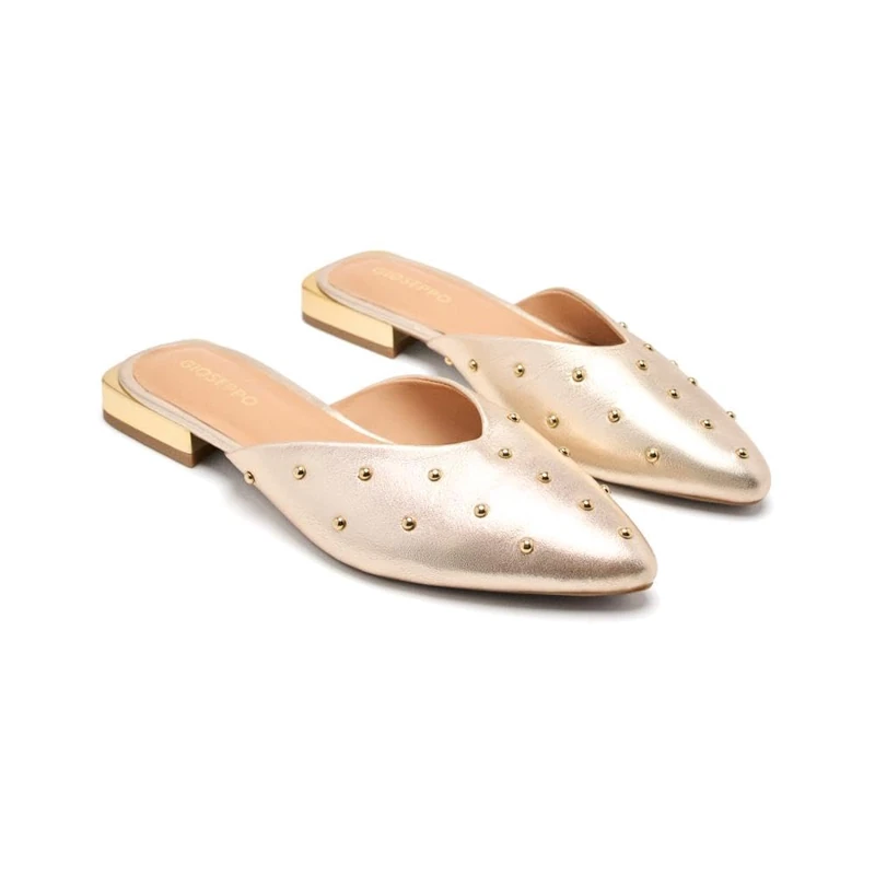 GIOSEPPO Women's Lanark Mary Jane Flat, Platinum, 5 UK