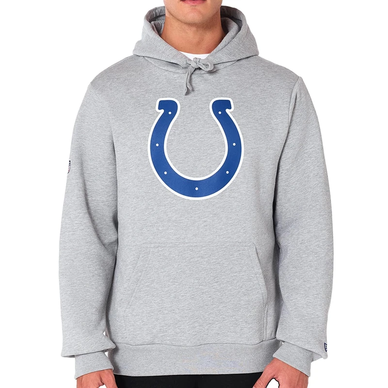 New Era Indianapolis Colts NFL Team Logo Hoody Grey Hooded Jumper