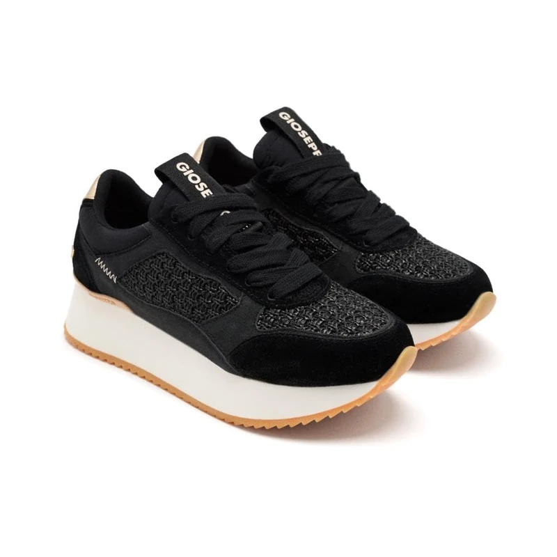 GIOSEPPO Women's Glover Trainers, Black, 7 UK