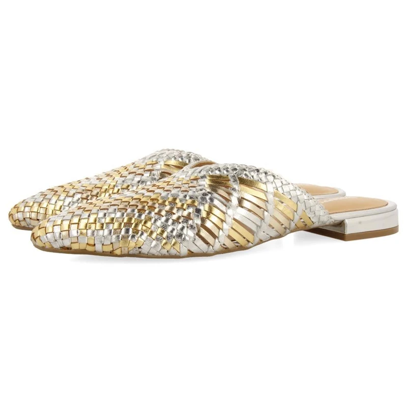 GIOSEPPO Women's Lagrange Mary Jane Flat, Metallic Silver, 6 UK