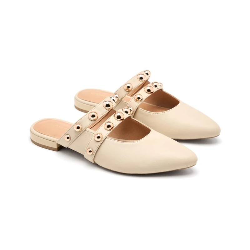 GIOSEPPO Women's Ahnapee Mary Jane Flat, Ivory White, 6 UK