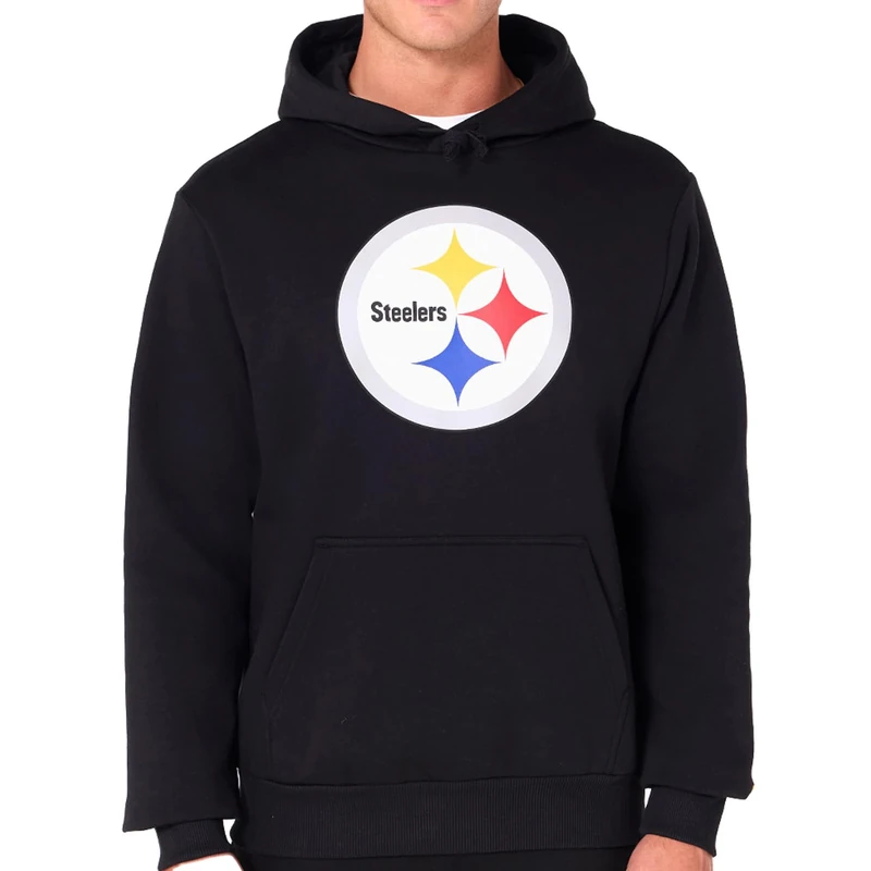 New Era Pittsburgh Steelers NFL Team Logo Hoody Black Hooded Jumper