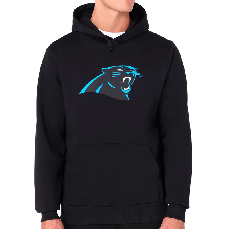 New Era Carolina Panthers NFL Team Logo Hoody Black Hooded Jumper
