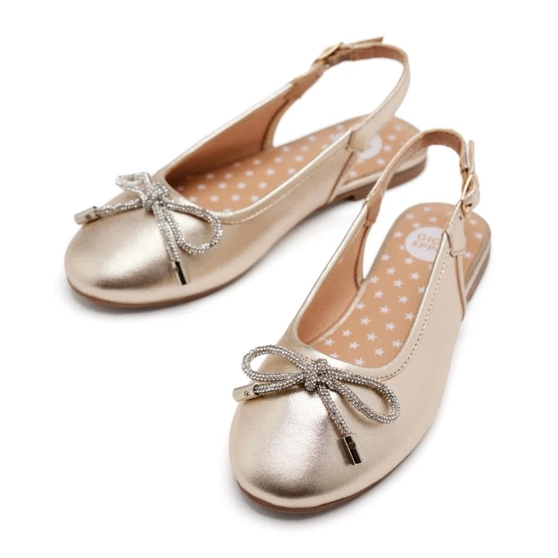 GIOSEPPO Coon Girls Mary Jane Flat Shoes, Platinum, 13 UK Child