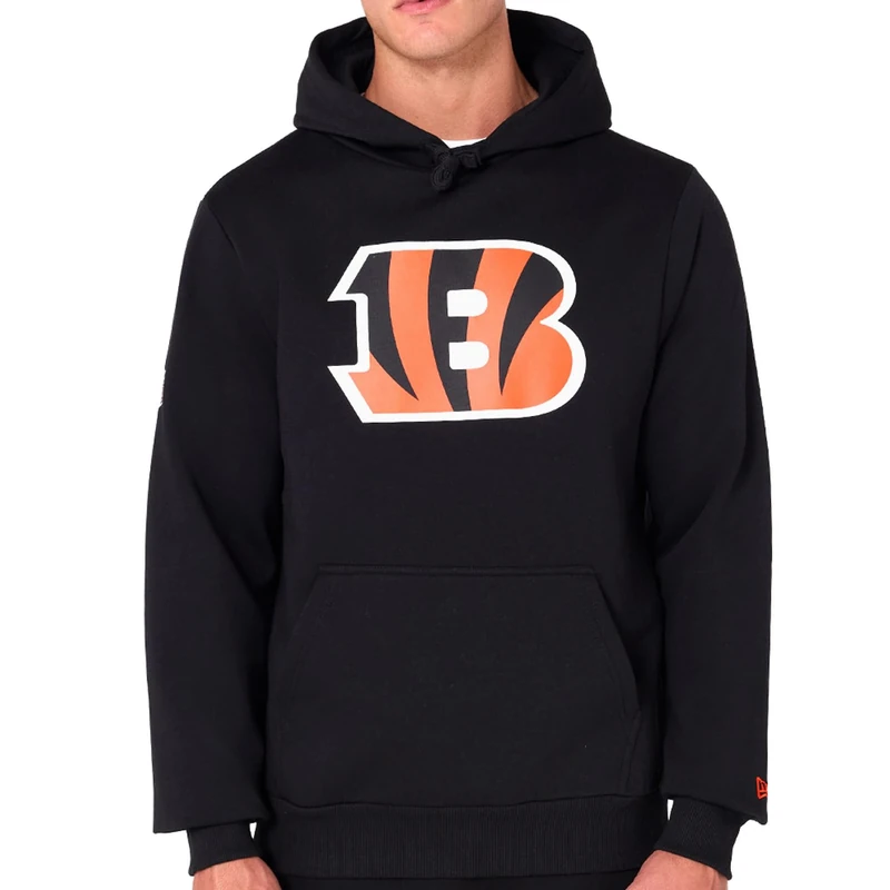 New Era Cincinnati Bengals NFL Team Logo Hoody Black Hooded Jumper