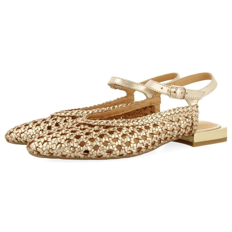 GIOSEPPO Women's Deblois Mary Jane Flat, Platinum, 4 UK