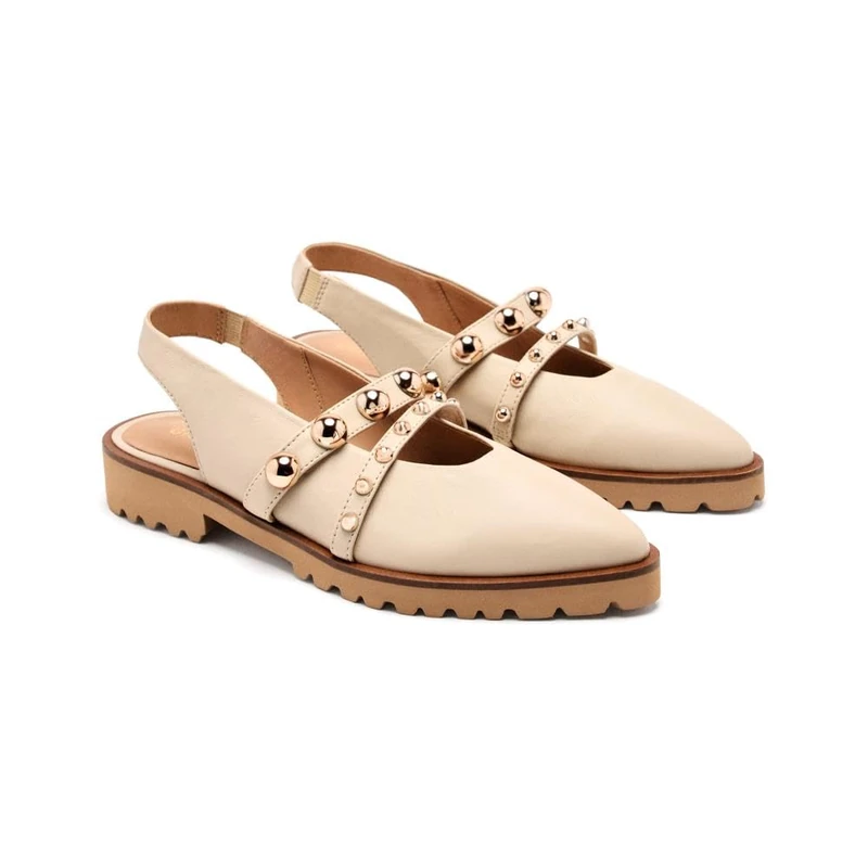 GIOSEPPO Bartlett, Women's Mary Jane Flats, Off-White, 37 EU, Ivory White, 5 UK