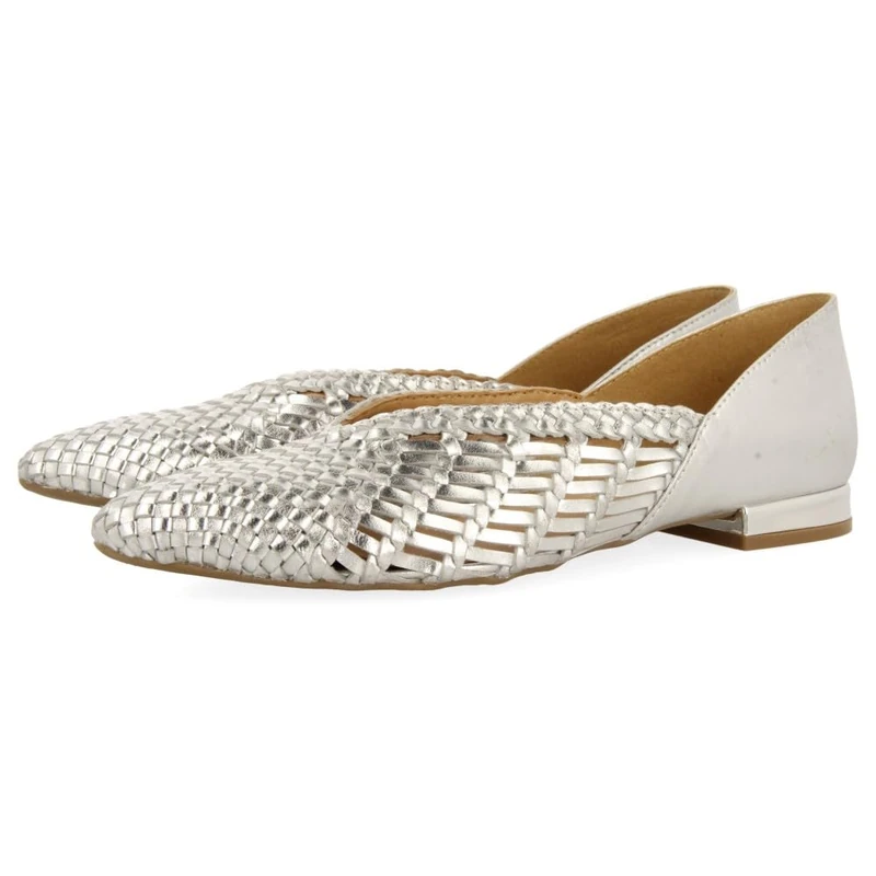 GIOSEPPO Women's Harpswell Mary Jane Flat, Metallic Silver, 5.5 UK