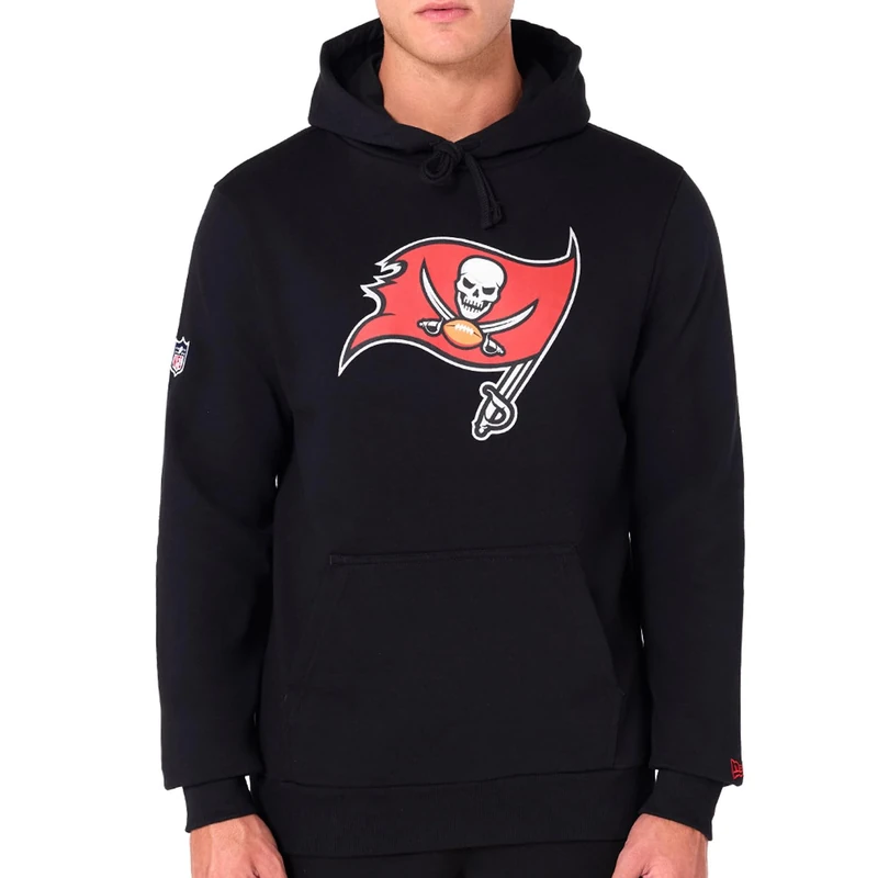 New Era Tampa Bay Buccaneers NFL Team Logo Hoody Black Hooded Jumper