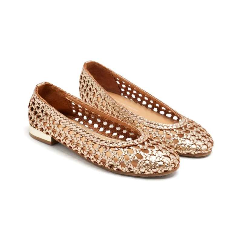 GIOSEPPO Women's Lorain Mary Jane Flat, Platinum, 8.5 UK