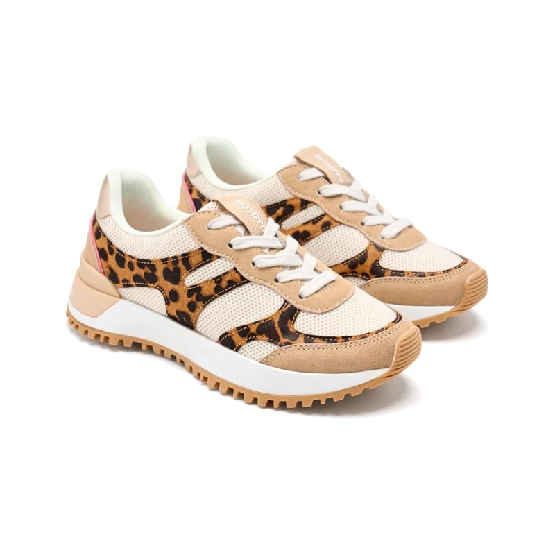 GIOSEPPO Women's Madbury Sneaker, Leopard, 8 UK