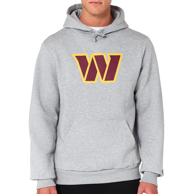 New Era Washington Commanders NFL Team Logo Hoody Grey Hooded Jumper