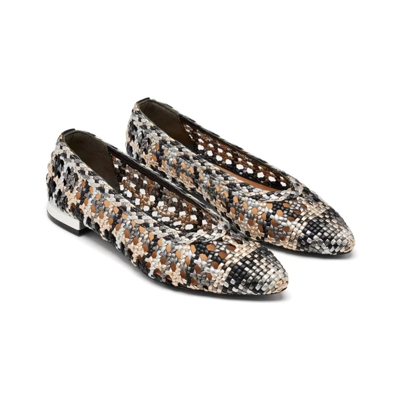 GIOSEPPO Women's Westerly Mary Jane Flat, Black/White, 8 UK