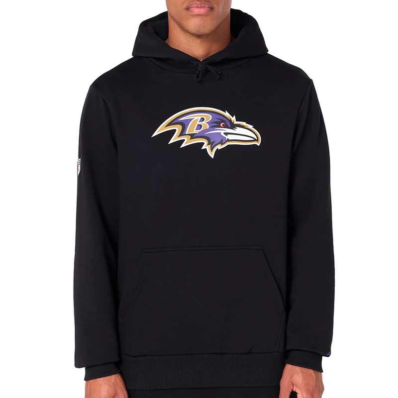 New Era Baltimore Ravens NFL Team Logo Hoody Black Hooded Jumper