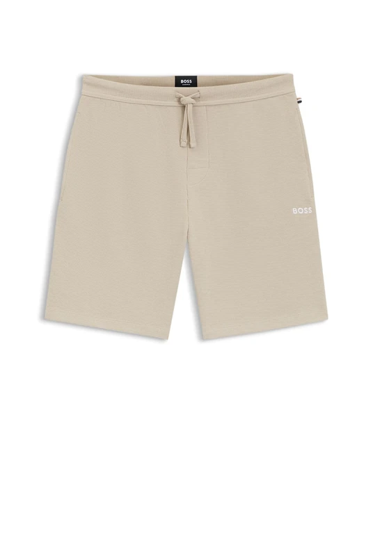 BOSS Men's Waffle Shorts 10269584 01 Pyjama_Short, 275Light Beige,
