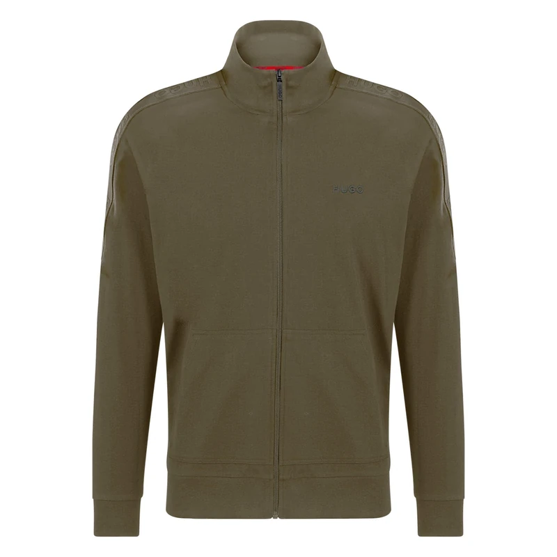 HUGO Men's LIAM Zip jacket 10271462 01 Loungewear_Jacket, 219Medium Brown, XXL