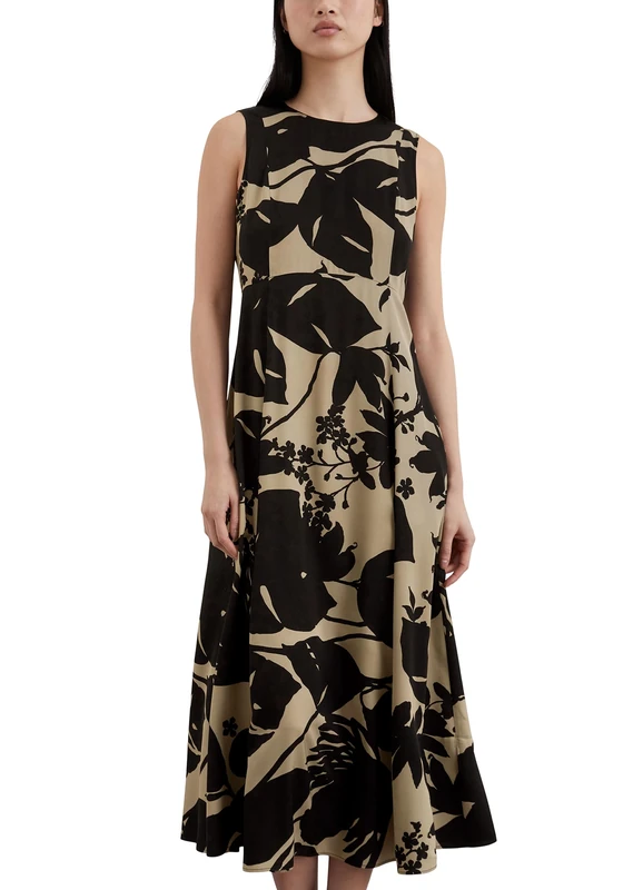 Marc OߴPolo Women’s A-line Dress with Allover Print, Multicolor (Multi), 34