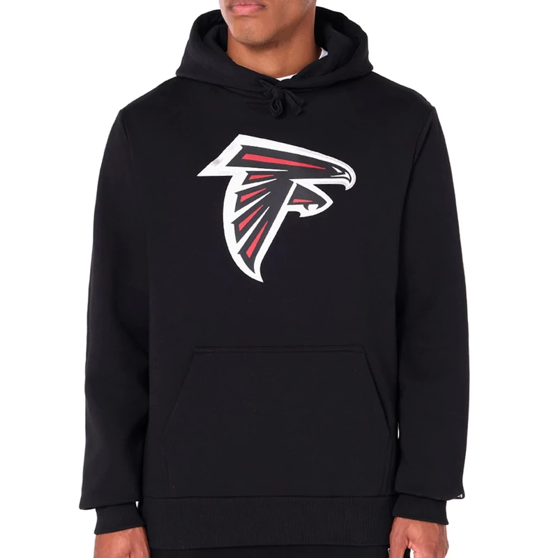 New Era Atlanta Falcons NFL Team Logo Hoody Black Hooded Jumper