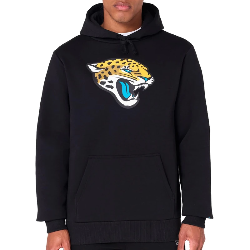 New Era Jacksonville Jaguars NFL Team Logo Hoody Black Hooded Jumper