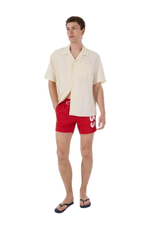 BOSS Men's Octopus 10259623 01 Swim_Short, 610Medium Red,