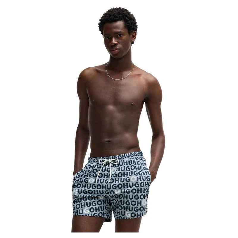 HUGO Men's Tortuga 10262303 01 Swim_Short, 483Open Blue,