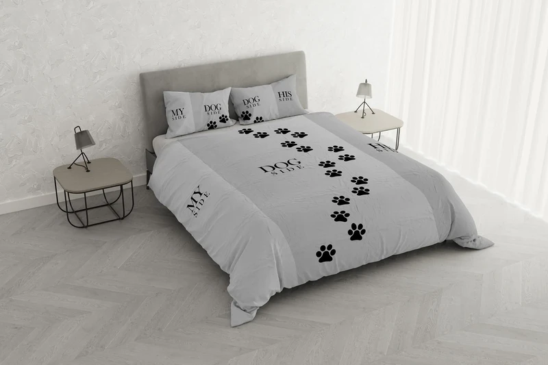 Shine Duvet Cover Set with Digital Print, Made in Italy, Double, 06