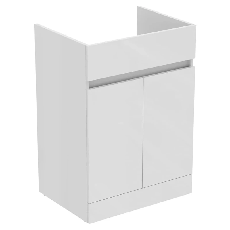 Ideal Standard Bathroom Vanity Units Eurovit+ 60cm floor standing vanity unit with 2 doors, E3516WG, White