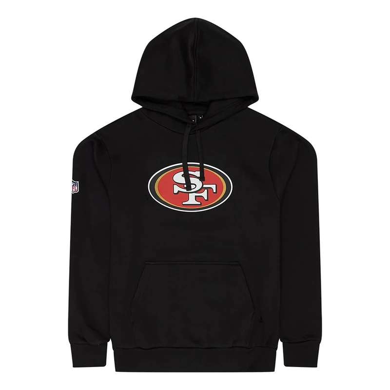 New Era San Francisco 49ers NFL Team Logo Hoody Black Hooded Jumper