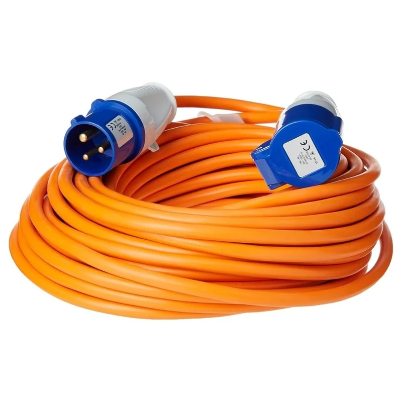 CONNEXION 10M 15M 25M Caravan & Camping Electric Hook Up Cable – 16A 240V Heavy-Duty Mains Extension Lead, Camping Hook Up Power Cable for Caravans, Campervans, Motorhomes (25m, 2.5mm)