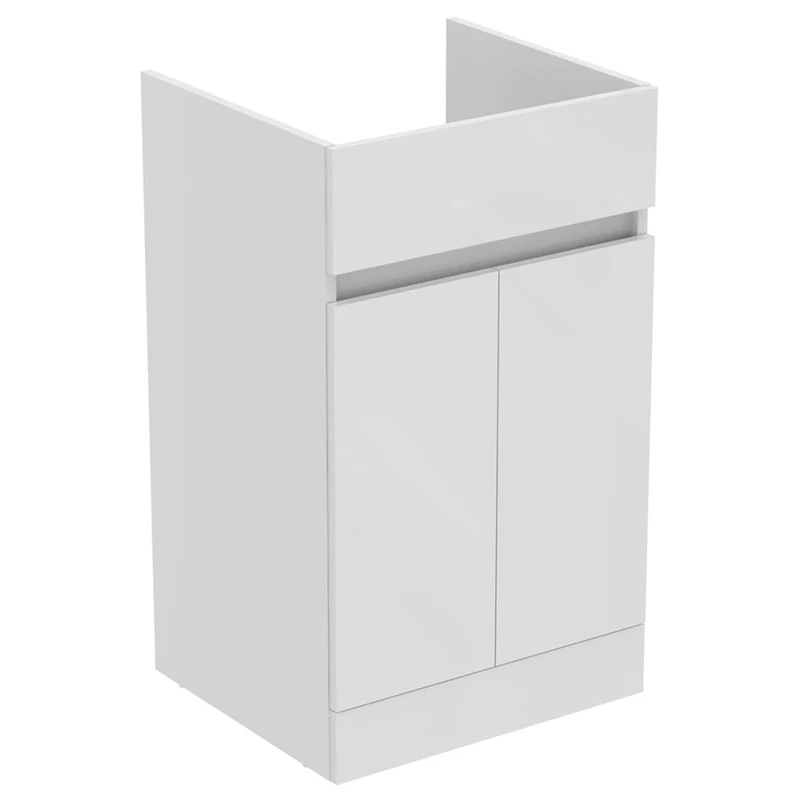 Ideal Standard Bathroom Vanity Units Eurovit+ 50cm floor standing vanity unit with 2 doors, R0255WG, White