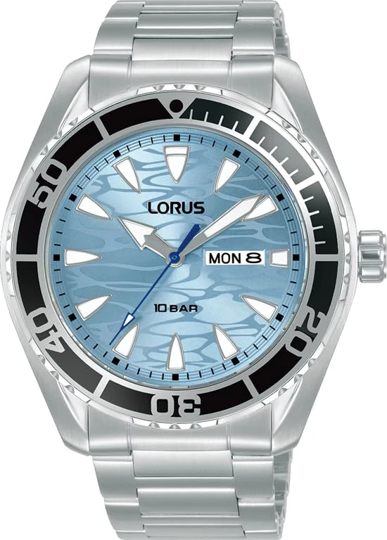 Lorus Men’s Blue Wave dial Watch 10Bar RH389AX9