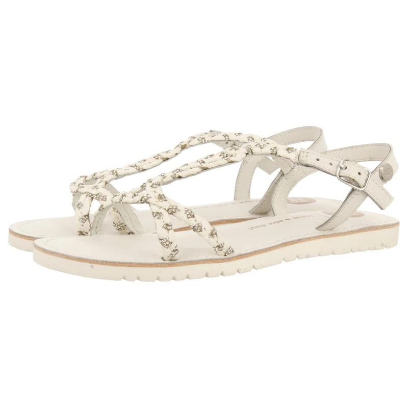 GIOSEPPO Girls Wenham Flat Sandal, White, 3 UK