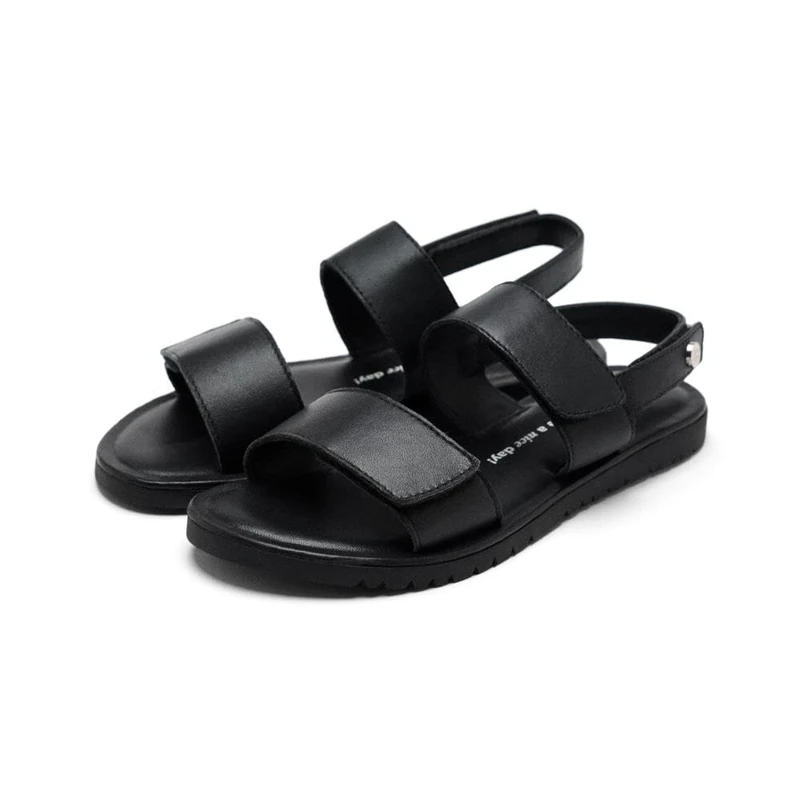 GIOSEPPO Girls Rehoboth Flat Sandals, black, 12 UK Child