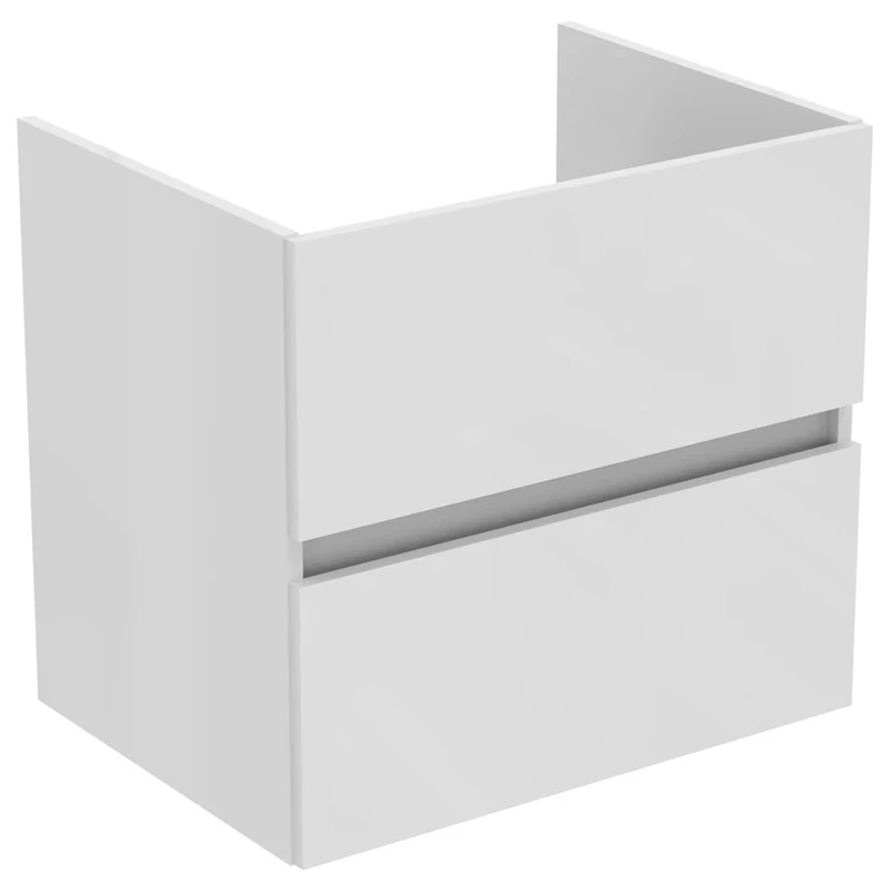 Ideal Standard Bathroom Vanity Units Eurovit+ 60cm wall mounted vanity unit with 2 drawers, R0259WG, White