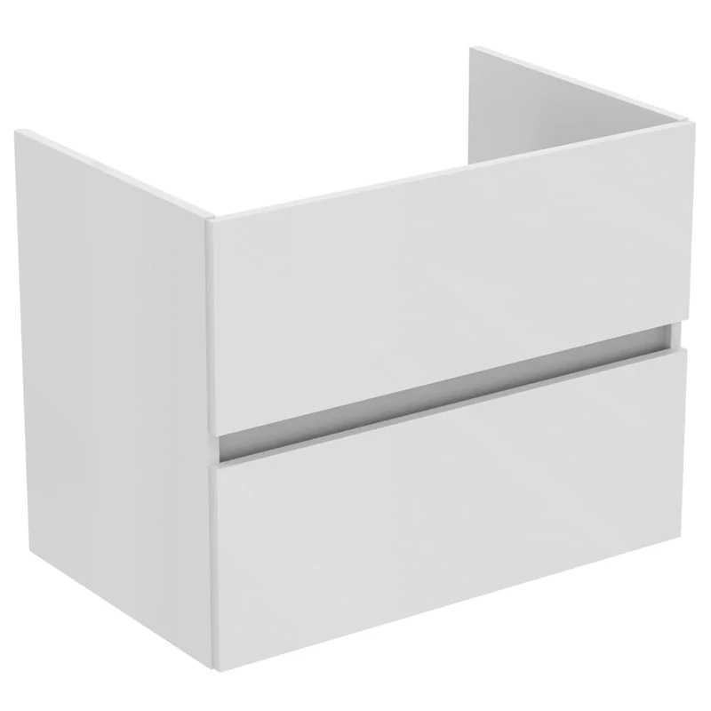 Ideal Standard Bathroom Vanity Units Eurovit+ 70cm wall mounted vanity unit with 2 drawers, R0261WG, White