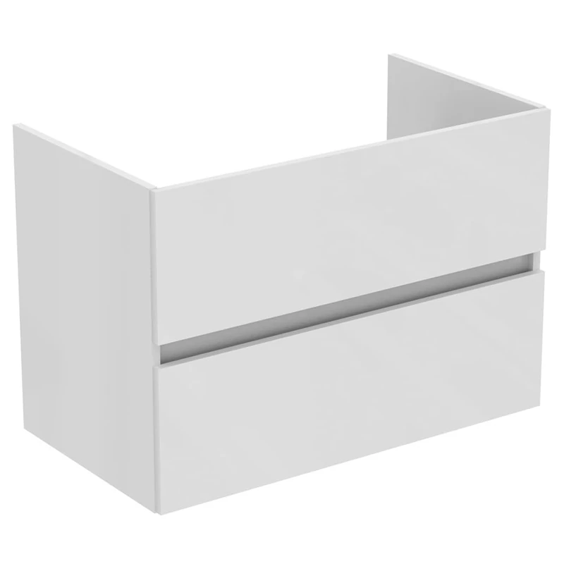 Ideal Standard Bathroom Vanity Units Eurovit+ 80cm wall mounted vanity unit with 2 drawers, R0263WG, White