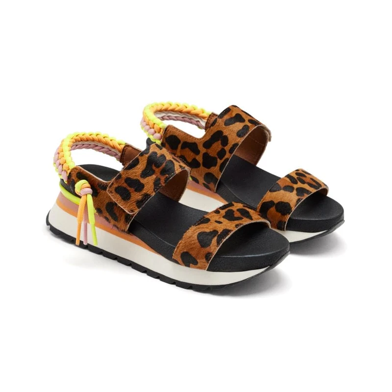 GIOSEPPO Women's Leverett Sport Sandal, Leopard, 4.5 UK