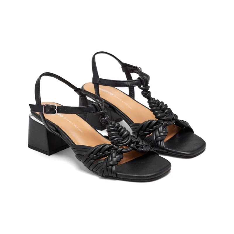 GIOSEPPO Women's Barnard Sandal, Black/White, 6 UK