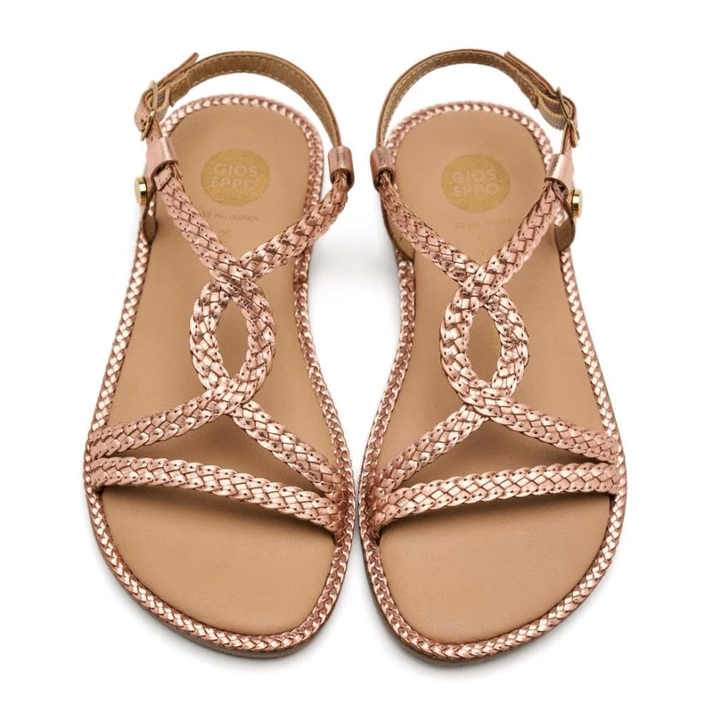 GIOSEPPO Girl's Suffield Flat Sandal, Rose Gold, 6 UK