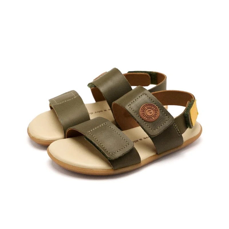GIOSEPPO Lenroot Baby-Kids Flat Sandals, khaki, 7 UK Child - Image 1
