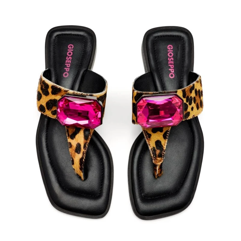 GIOSEPPO Womens Merrimac Flat Sandal, Leopard, 3.5 UK - Image 1