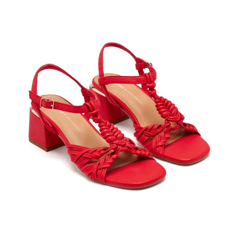 GIOSEPPO Barnard Leather Sandals, red, 6 UK