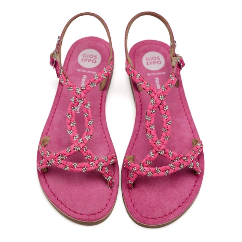 GIOSEPPO WENHAM, Flat Sandals, Fuxia, 33 EU, Fuchsia, 14 UK - Image 1