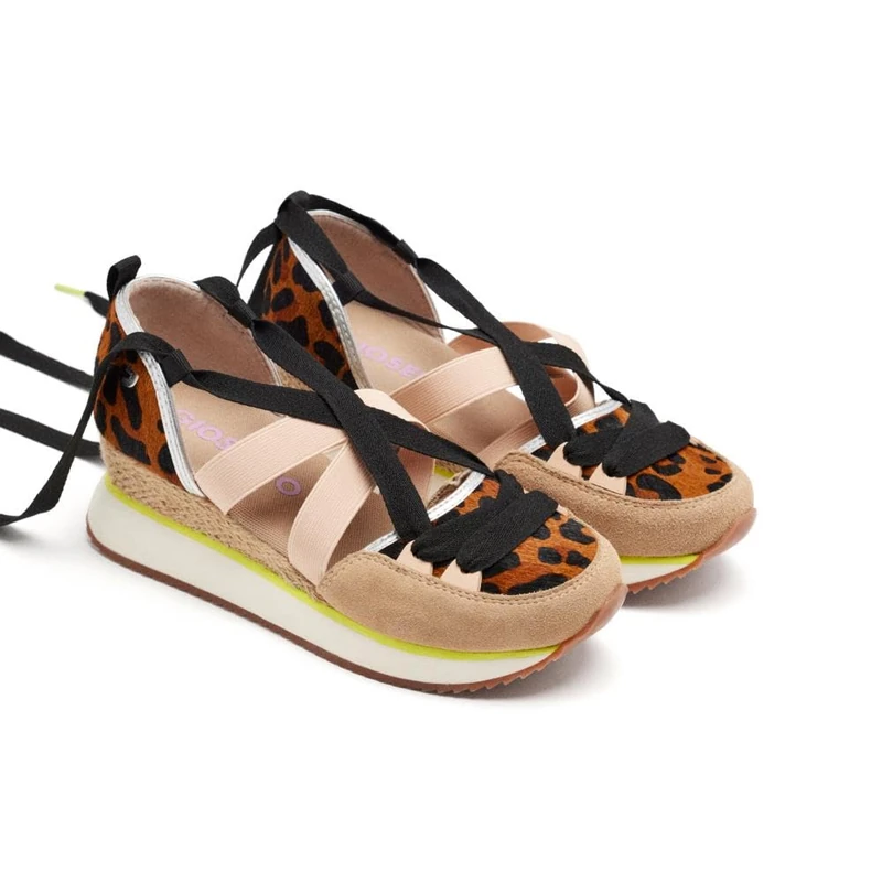 GIOSEPPO Womens Ludlow Sport Sandal, Leopard, 8.5 UK