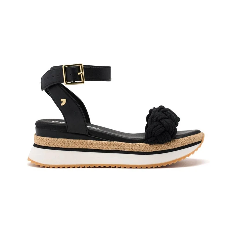 GIOSEPPO Women's Hampstead Sport Sandal, Black/White, 3.5 UK